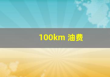 100km 油费